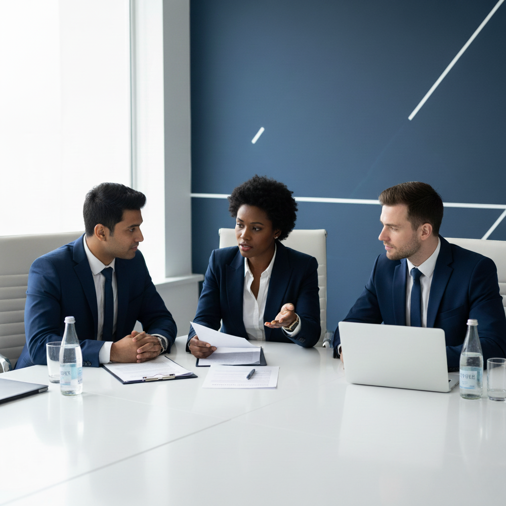 Experienced solicitors discussing a redundancy case