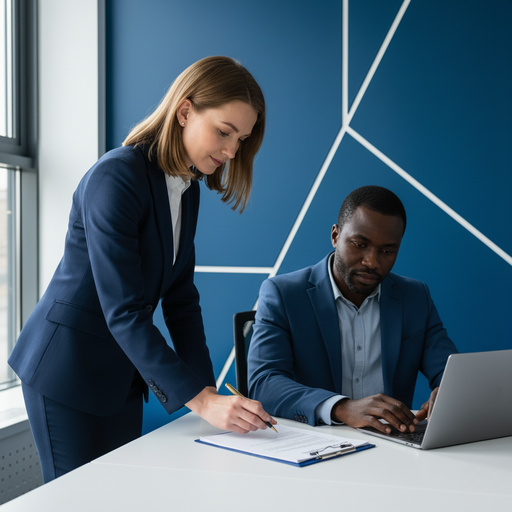 Employment lawyers finalising a settlement agreement