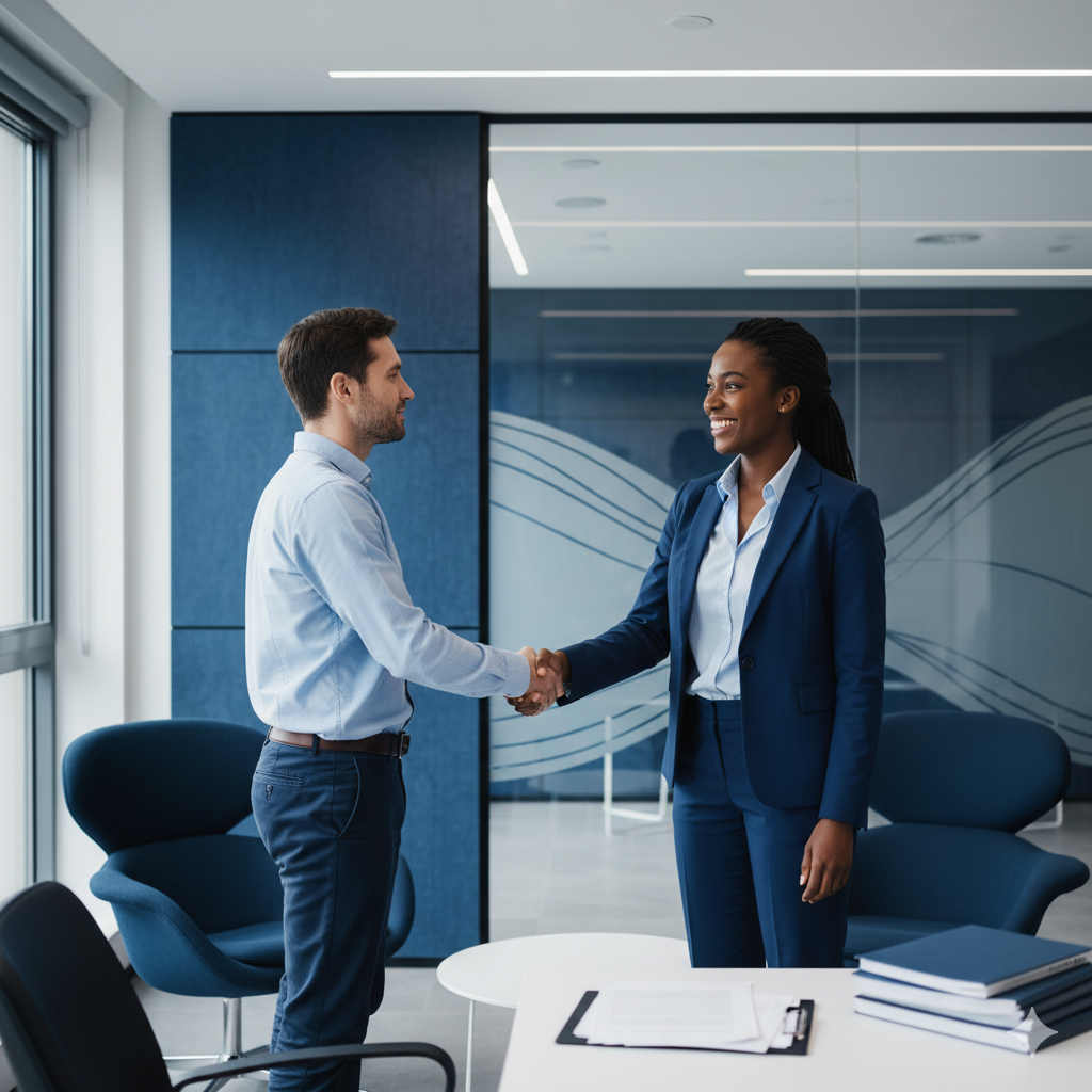 client thanking her solicitor after getting a settlement agreement