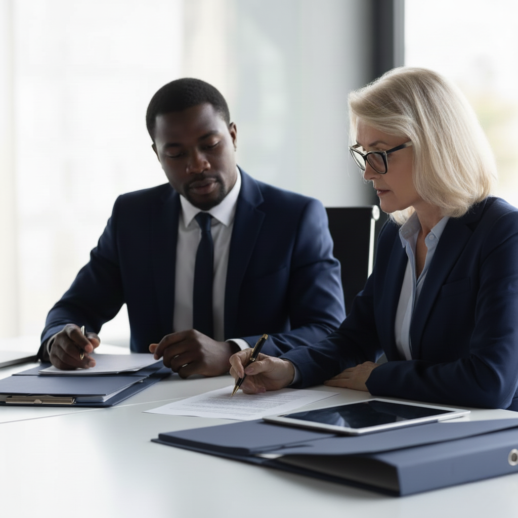 team of whistleblowing solicitors finalising a case