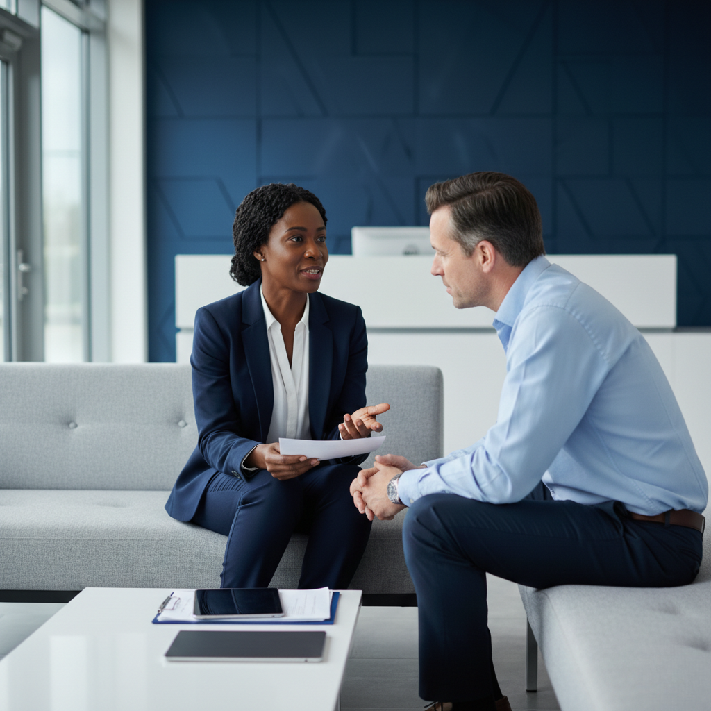 solicitors discussing employment tribunal representation