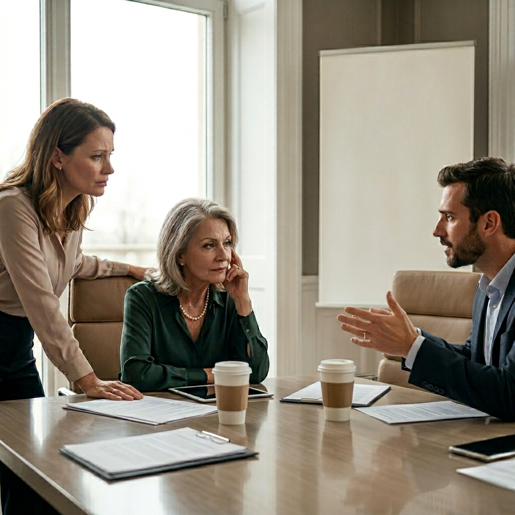 legal client: family involved in business dispute